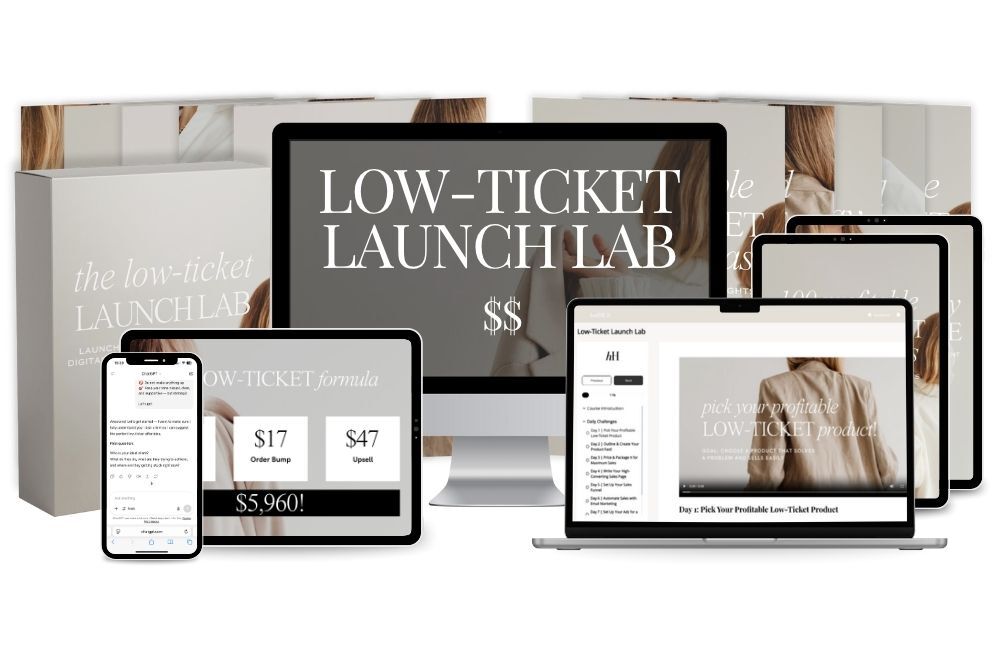 The Low-Ticket Launch Lab Course and Resources